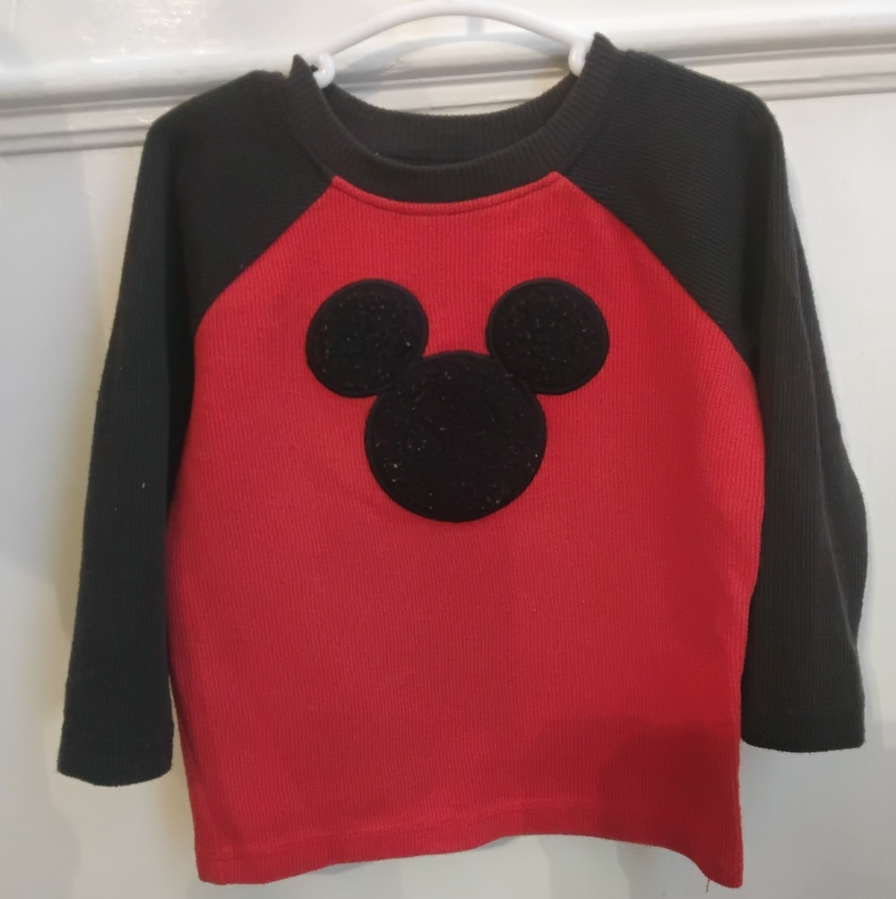 Boys Disney Jumping Beans Mickey Mouse Thermal Long Sleeve Shirt – 18M